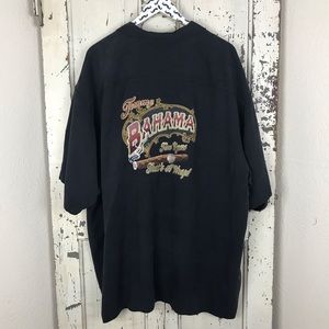 Tommy Bahama silk shirt with cigar design